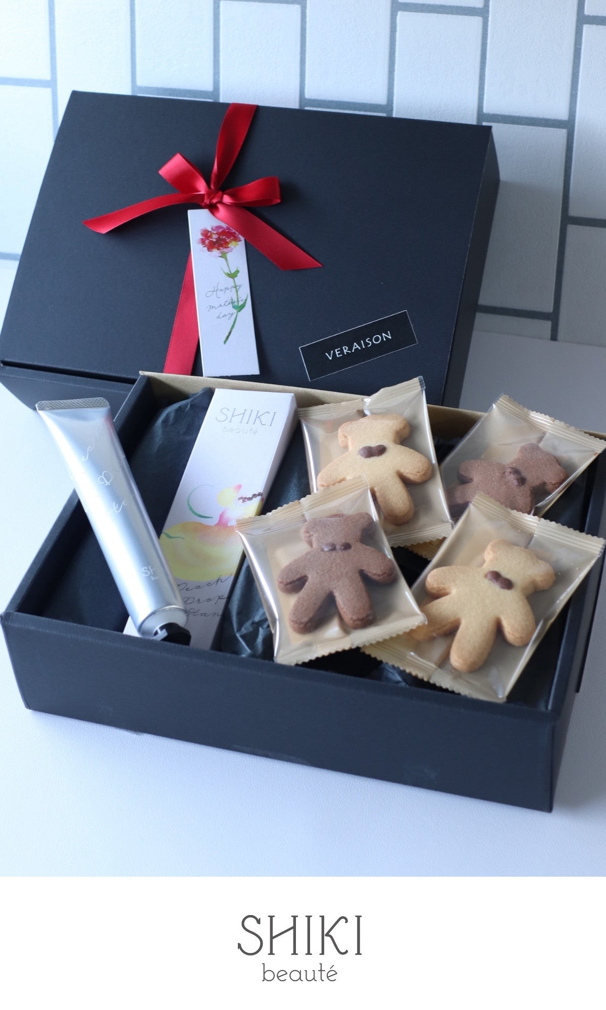 SHIKI beauté ハンド美容クリーム&ベアクッキー4枚セット 母の日