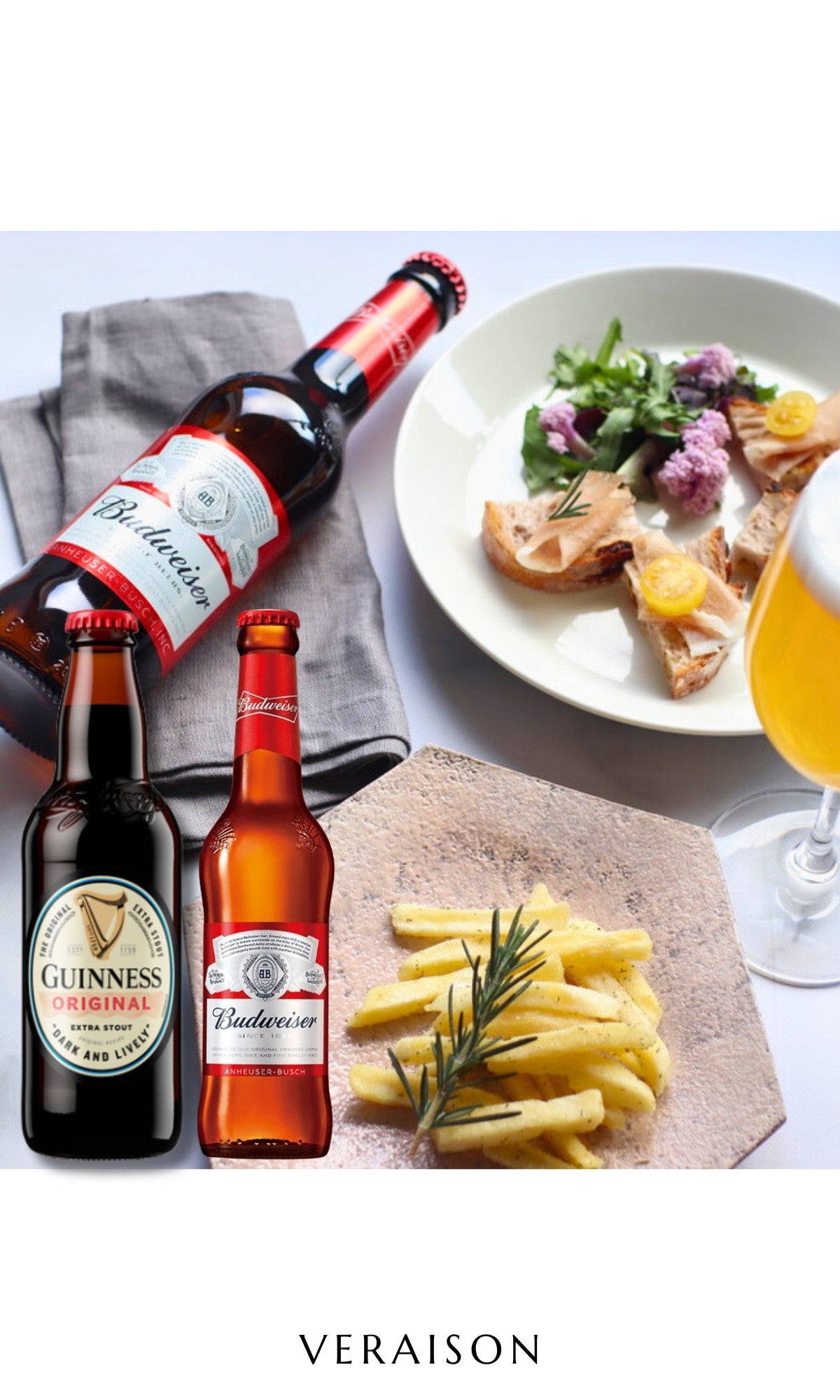 ビール 2本 おつまみ ギフト ローズマリー国産ポテト バドワイザー